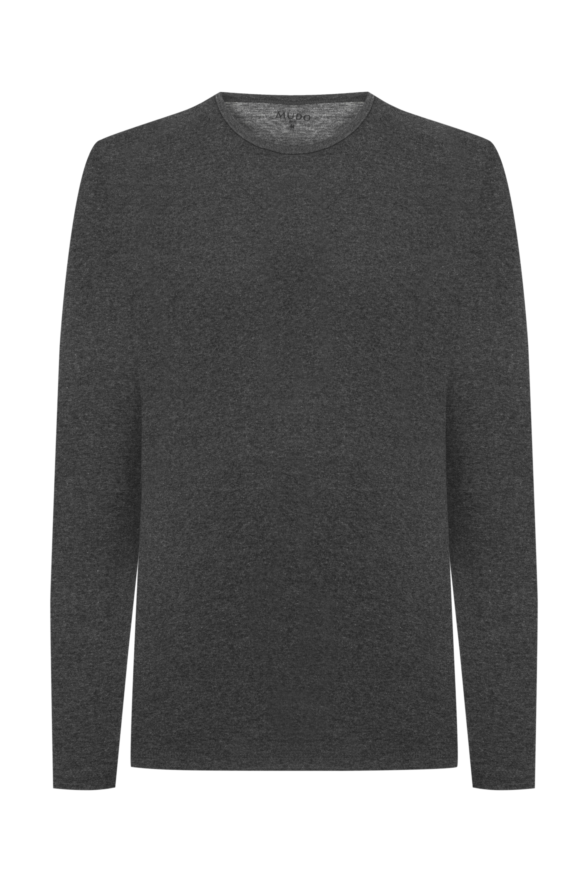 BİSİKLET YAKA UZUN KOLLU T-SHIRT