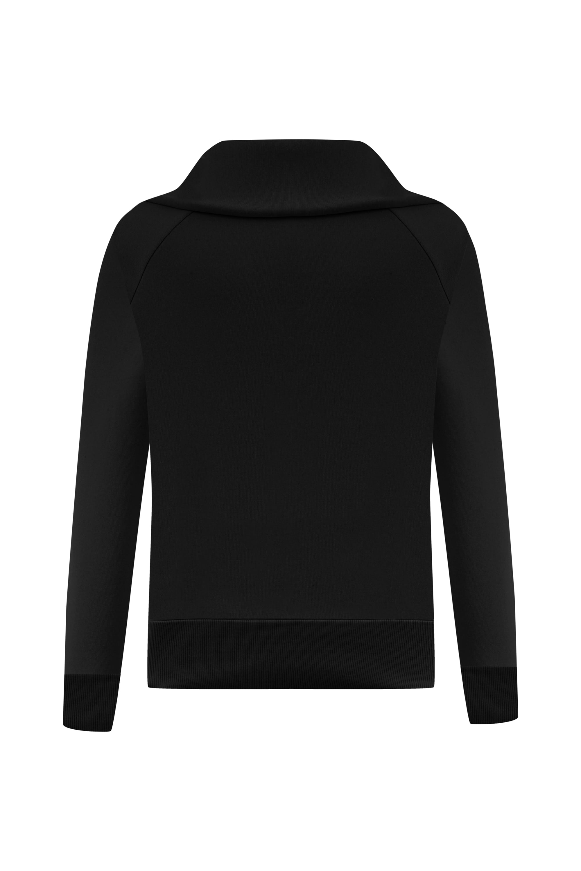 FERMUAR DETAYLI DİK YAKA SWEATSHIRT