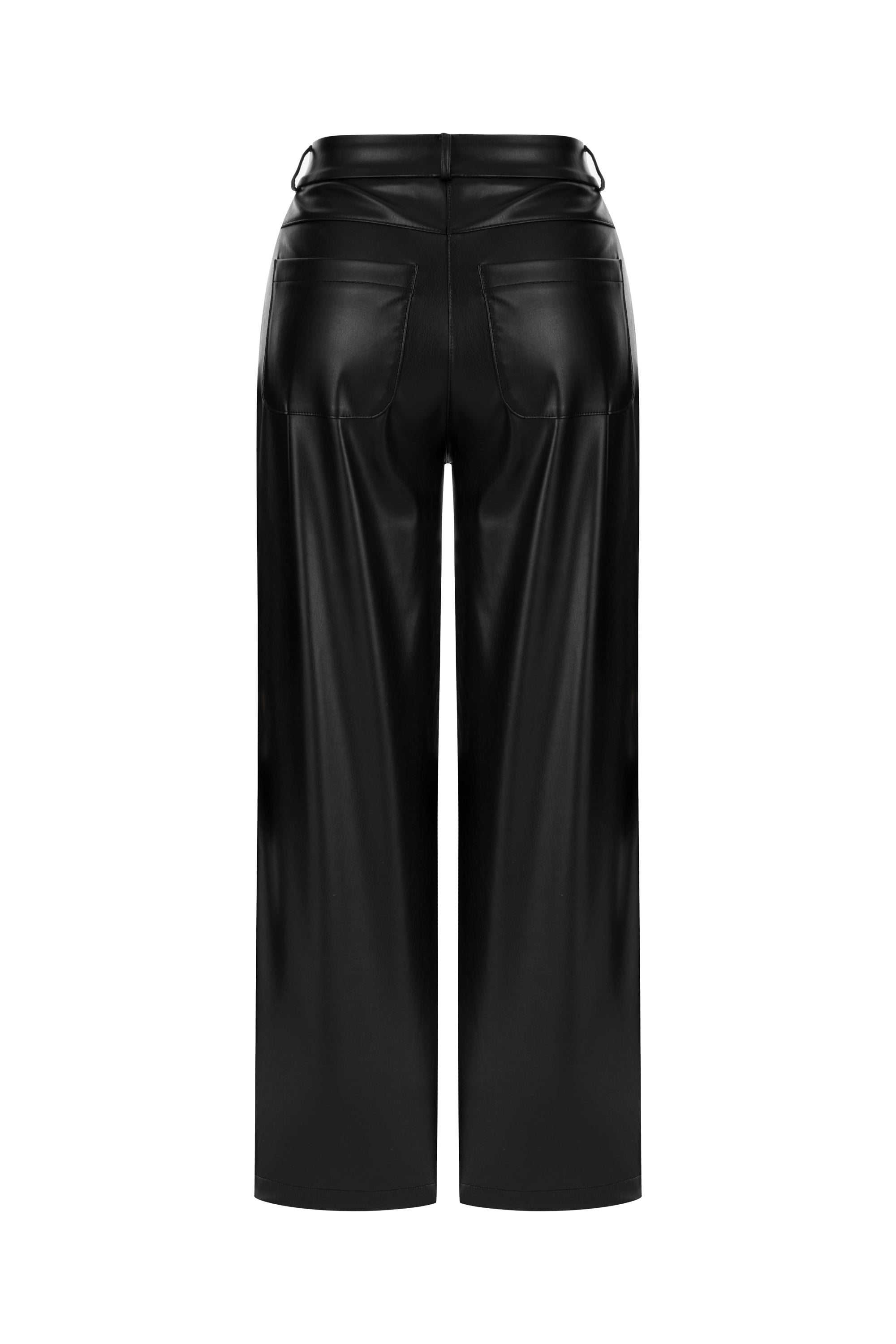 DERİ GÖRÜNÜMLÜ CULLOTE PANTOLON