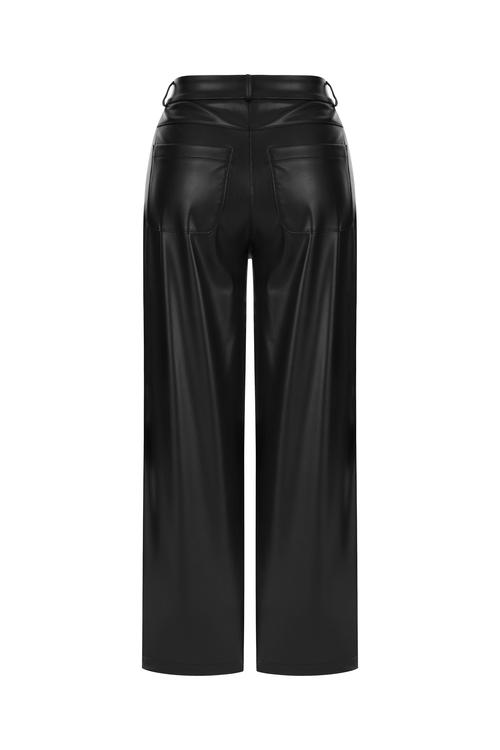  DERİ GÖRÜNÜMLÜ CULLOTE PANTOLON