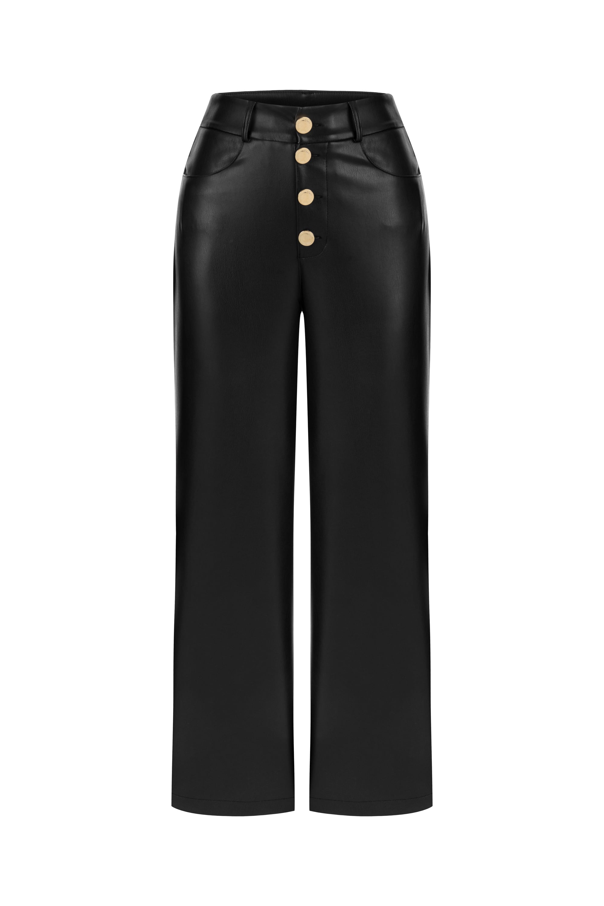 DERİ GÖRÜNÜMLÜ CULLOTE PANTOLON