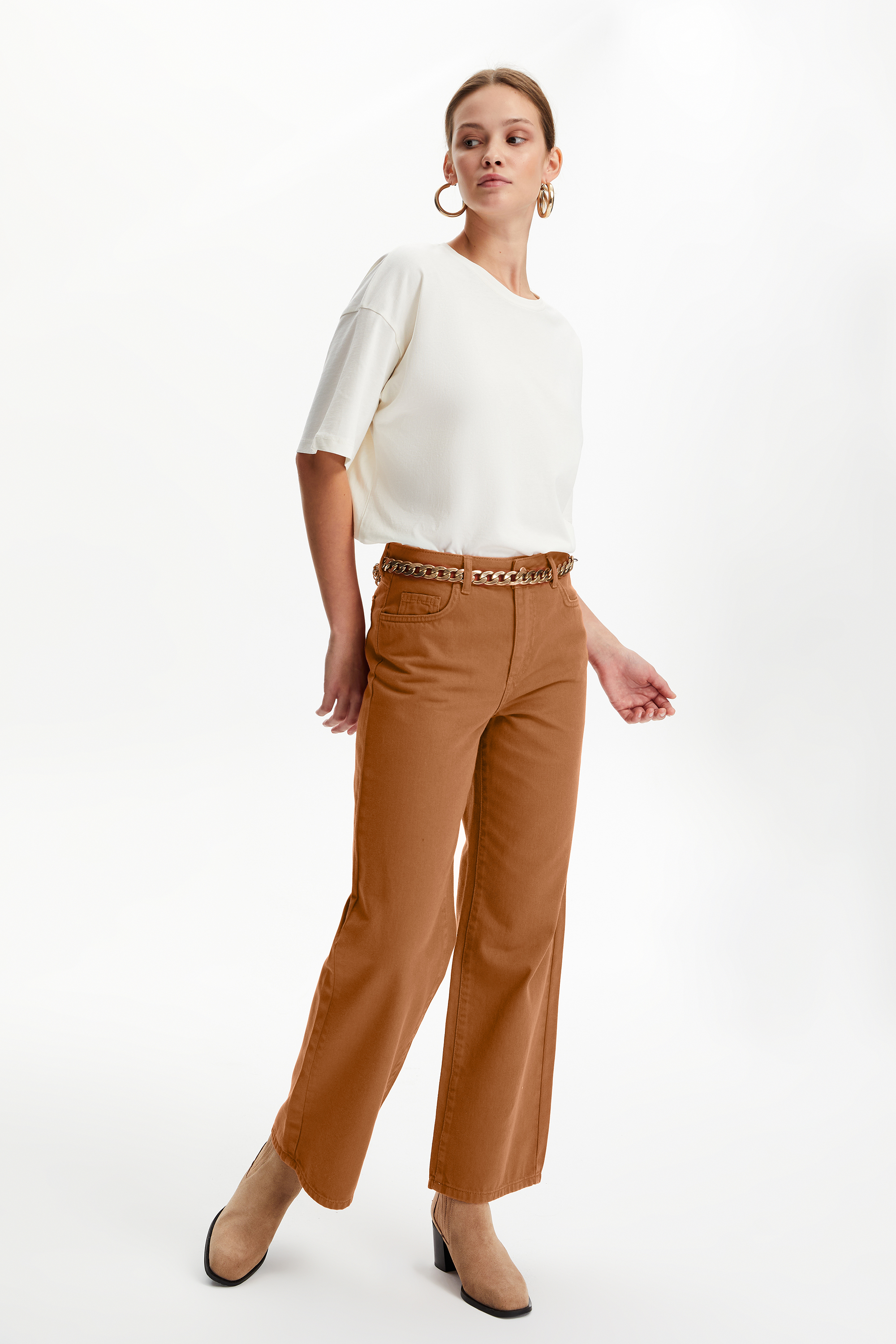 WIDE LEG JEAN PANTOLON