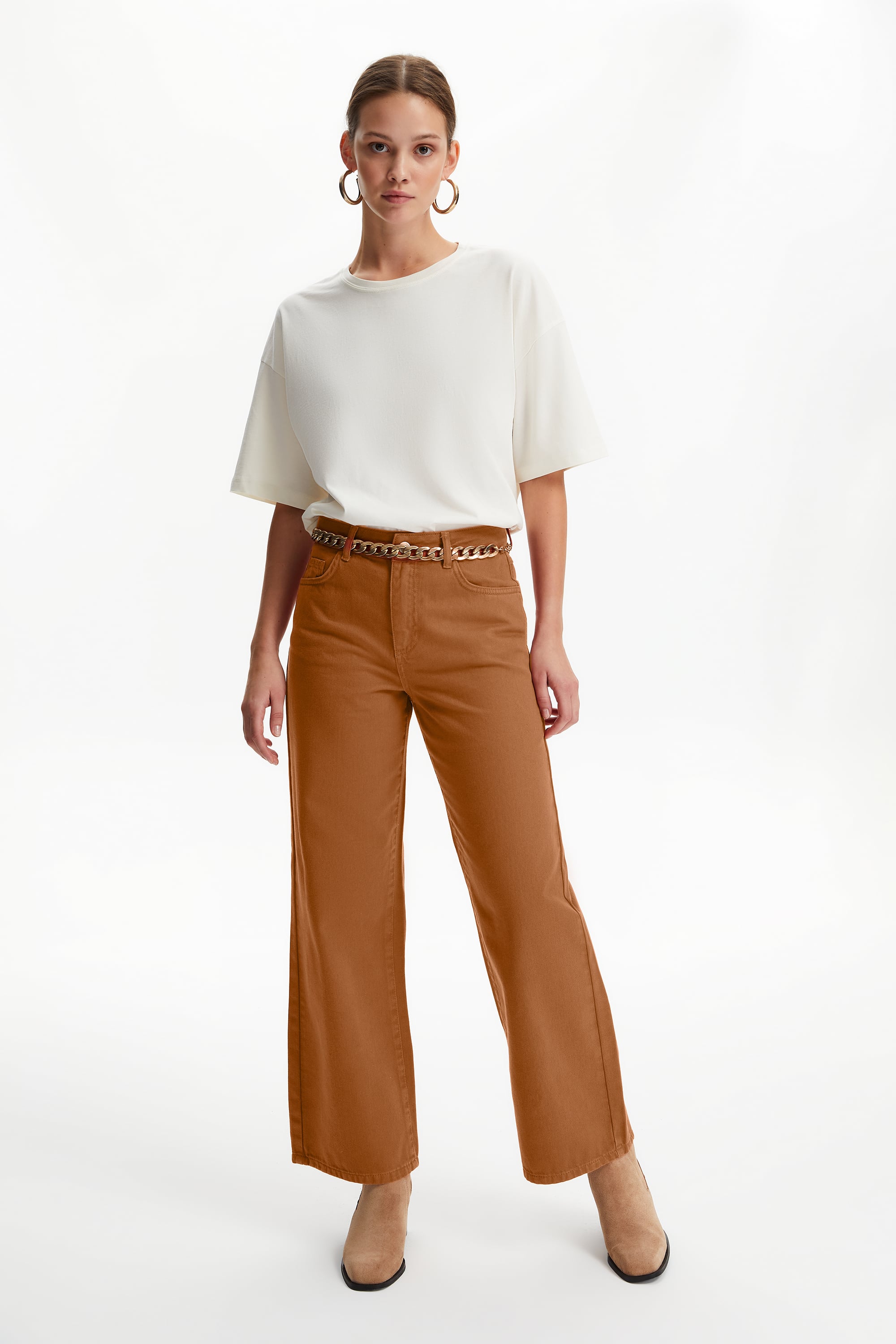 WIDE LEG JEAN PANTOLON