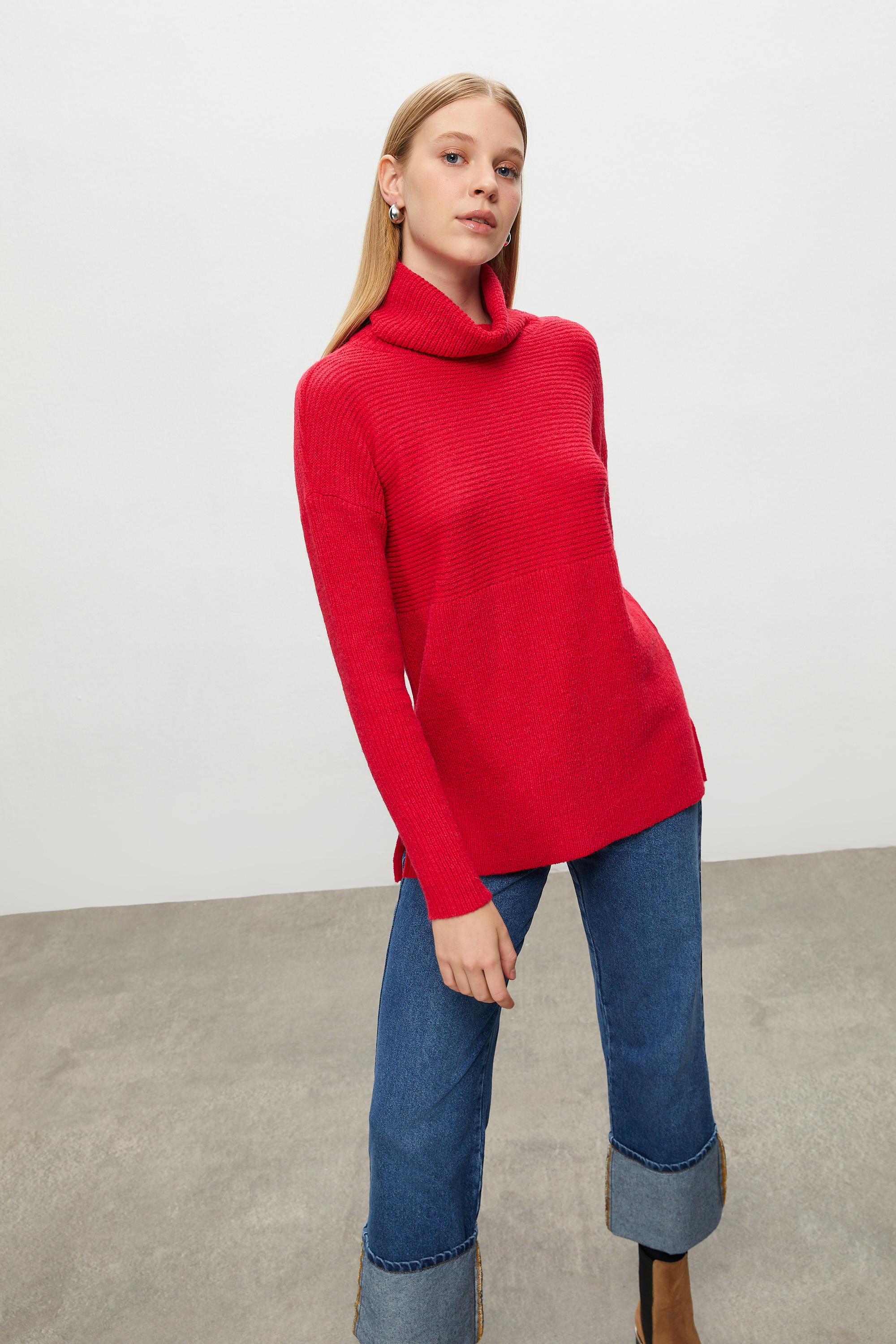 BALIKÇI YAKA TRİKO KAZAK