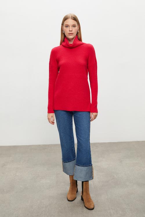  BALIKÇI YAKA TRİKO KAZAK