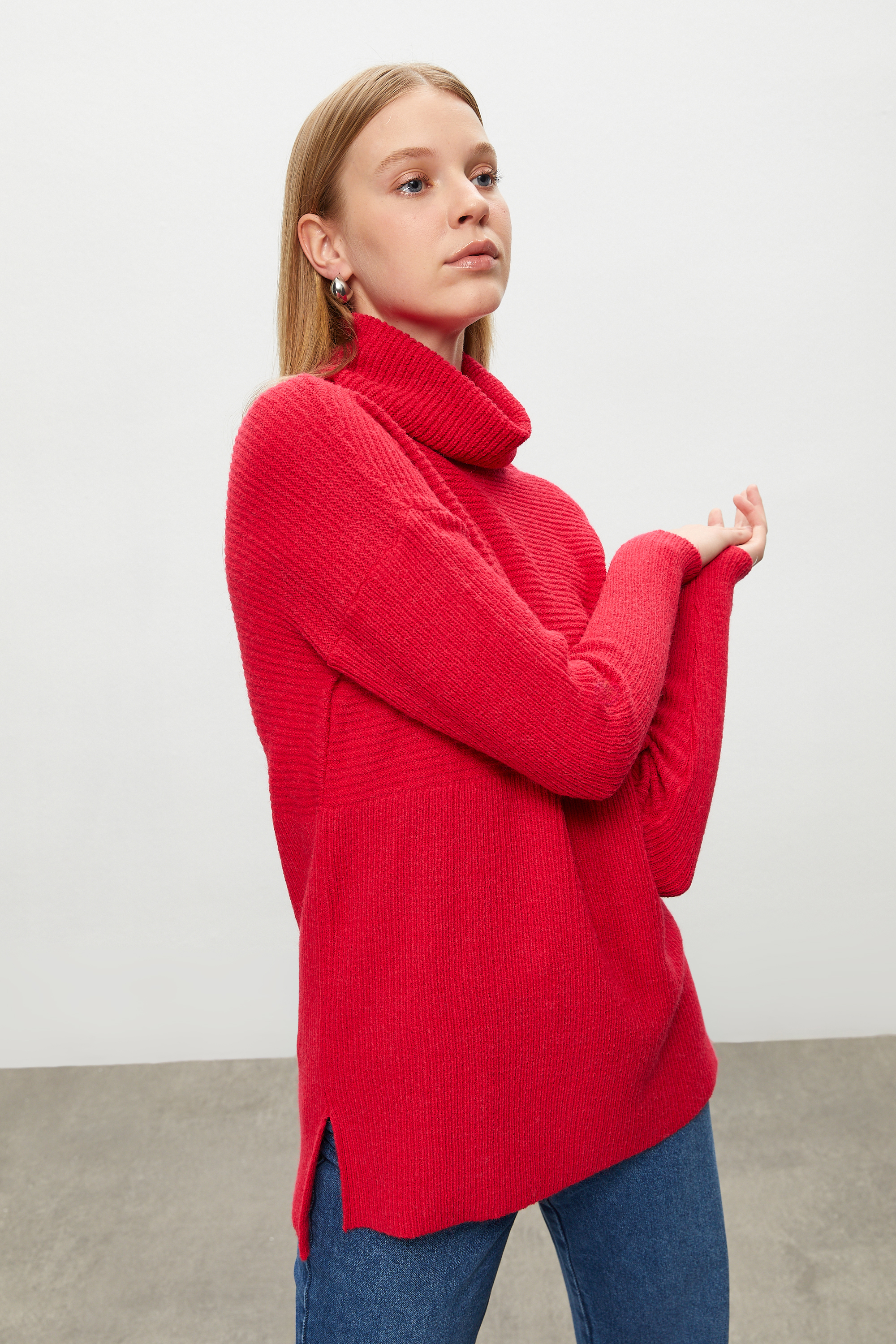 BALIKÇI YAKA TRİKO KAZAK