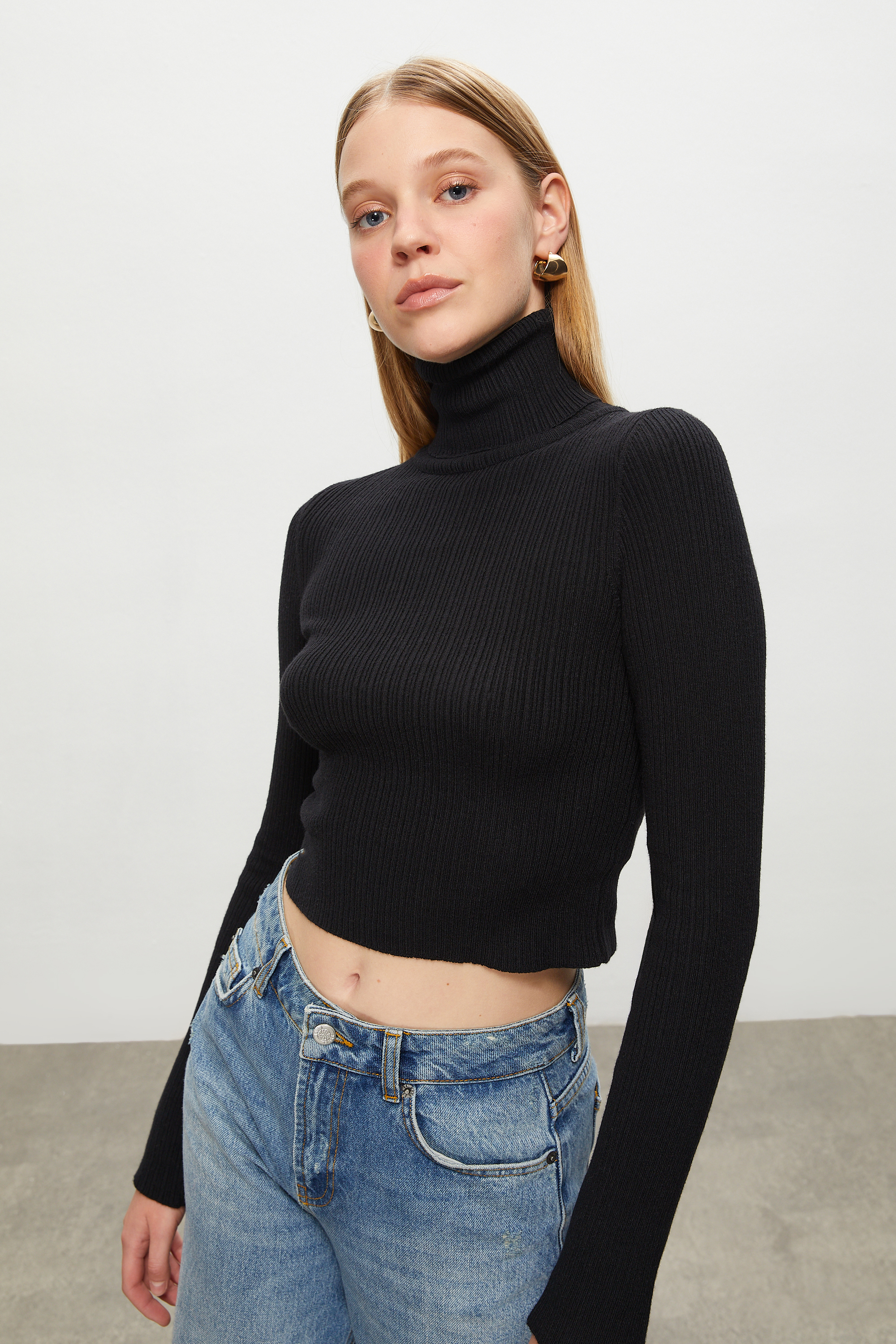 BALIKÇI YAKA TRİKO KAZAK