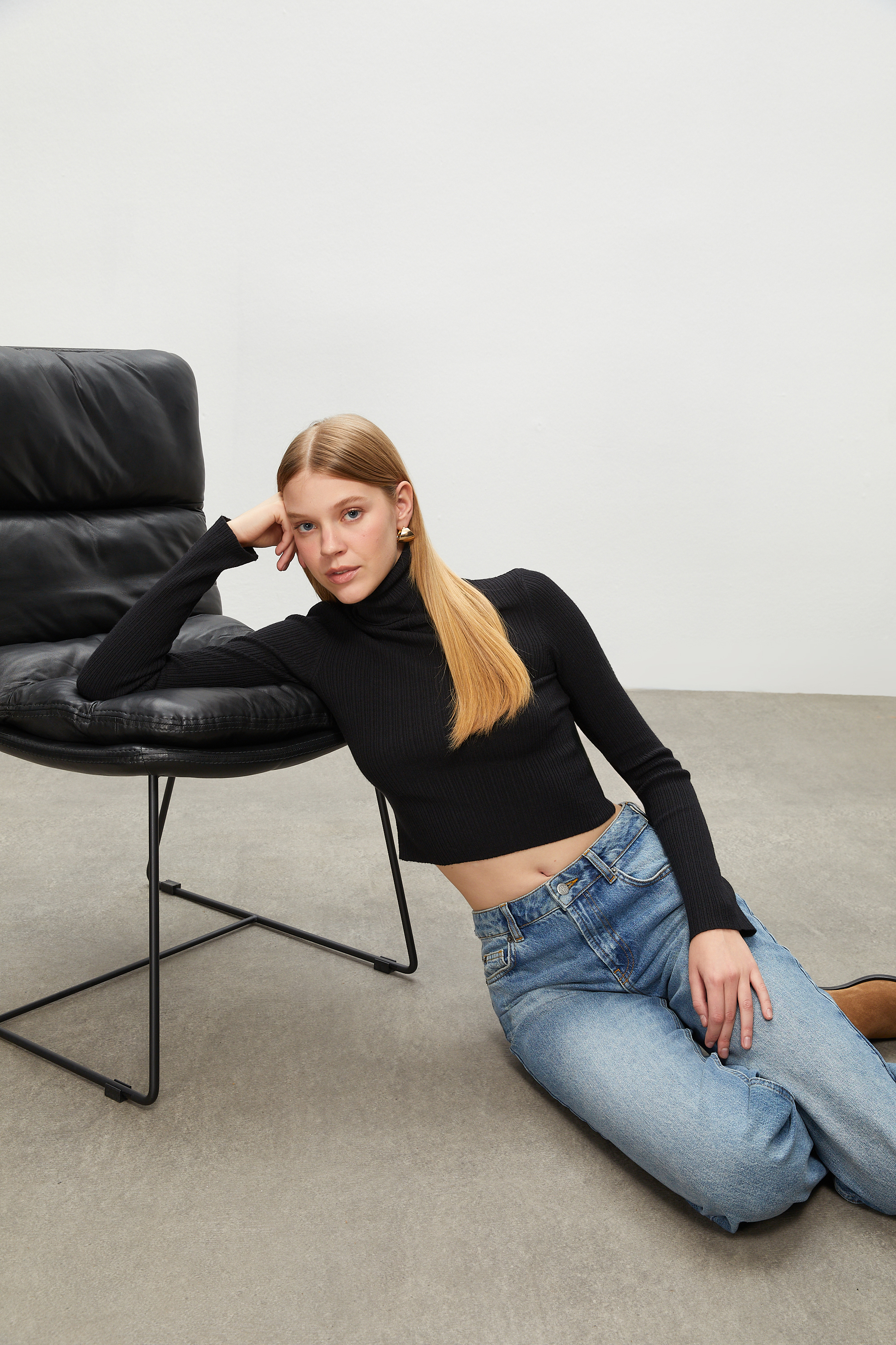 BALIKÇI YAKA TRİKO KAZAK