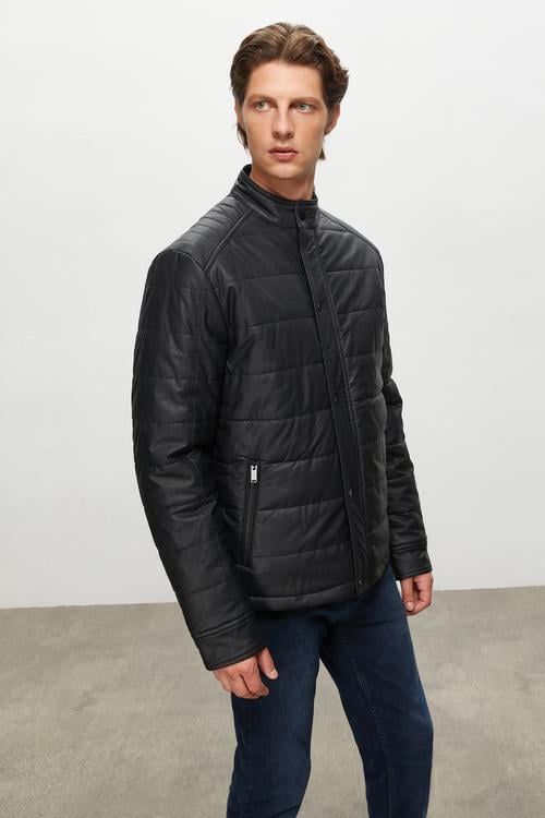  DERİ GÖRÜNÜMLÜ CEKET