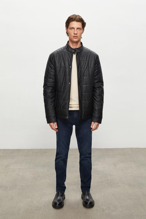  DERİ GÖRÜNÜMLÜ CEKET