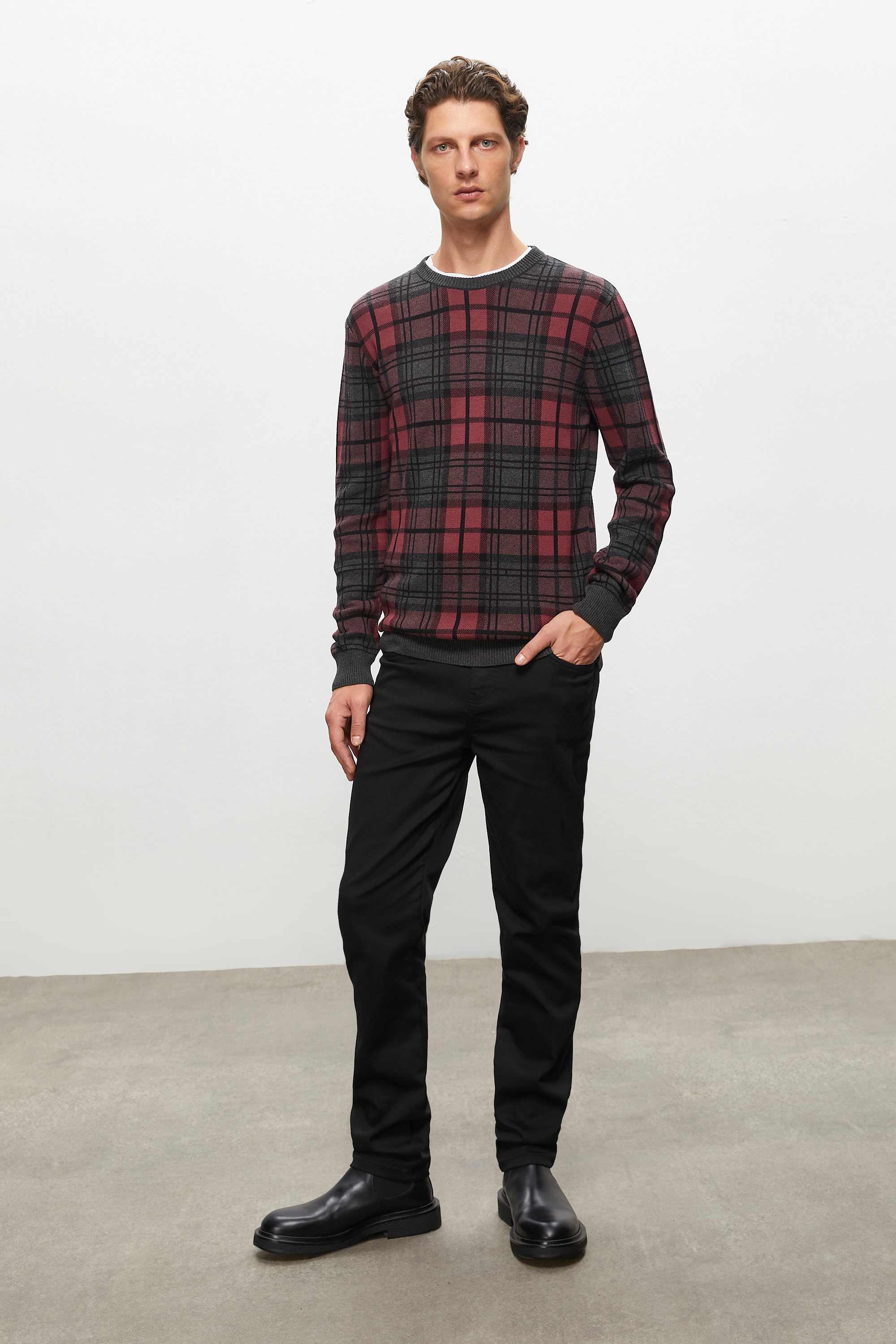 EKOSELİ BİSİKLET YAKA TRİKO KAZAK