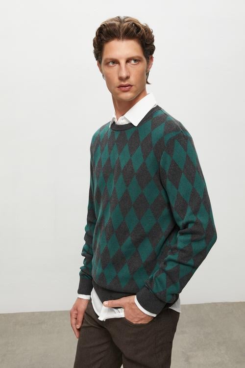  BAKLAVA DESENLİ TRİKO KAZAK