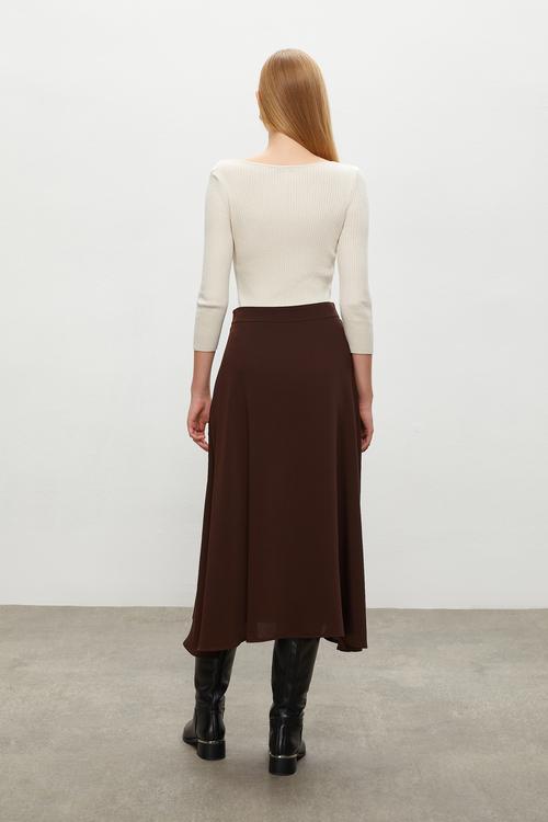  YIRTMAÇLI MİDİ KLOŞ ETEK