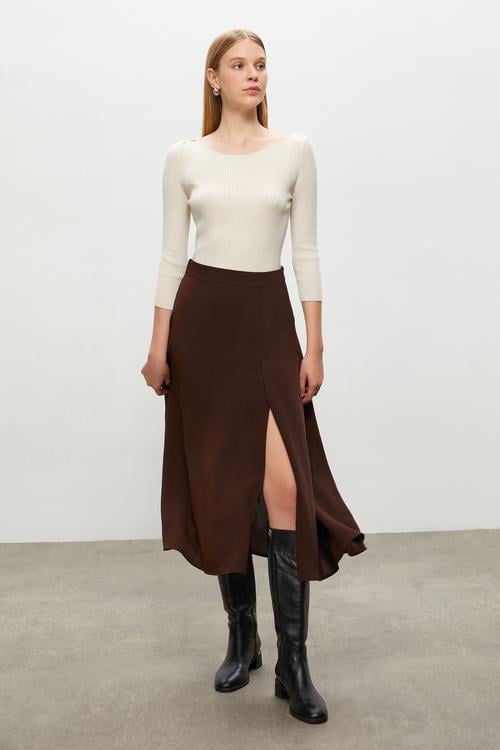  YIRTMAÇLI MİDİ KLOŞ ETEK