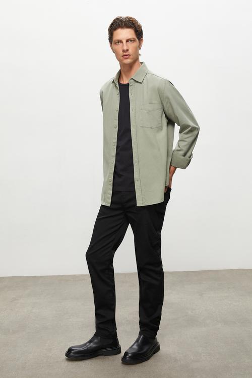  RAHAT KESİM PAMUKLU GÖMLEK