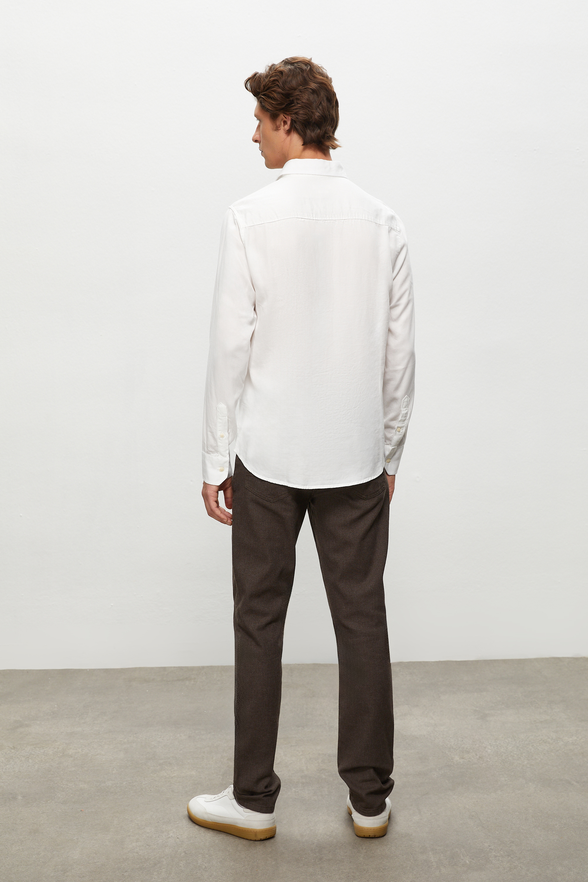 MODAL LİYOSEL KARIŞIMLI REGULAR FIT GÖMLEK