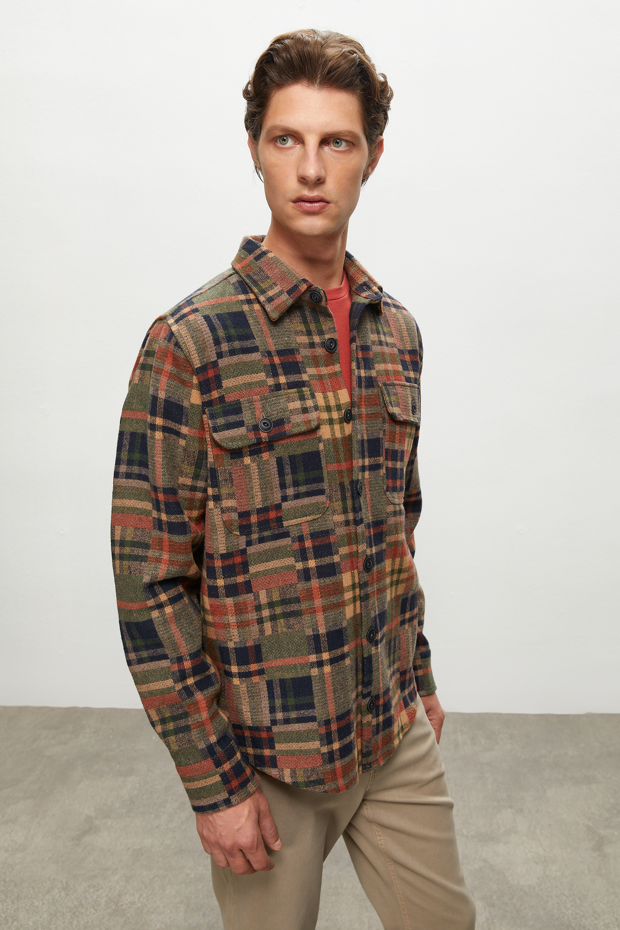 YÜN KARIŞIMLI EKOSELİ CEKET