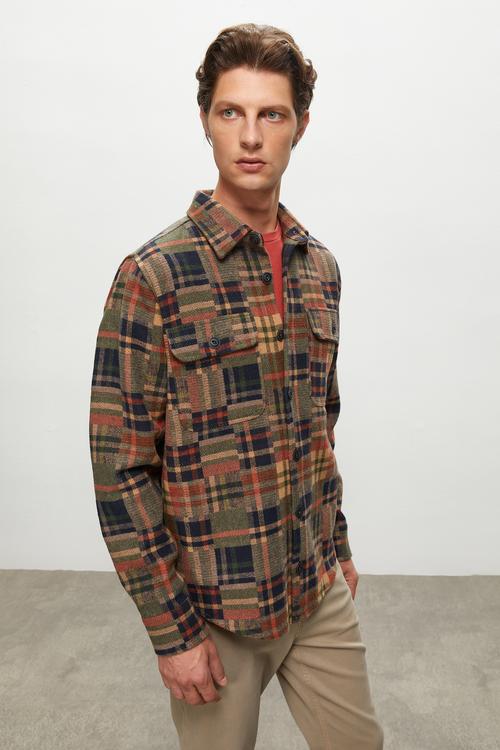  YÜN KARIŞIMLI EKOSELİ CEKET