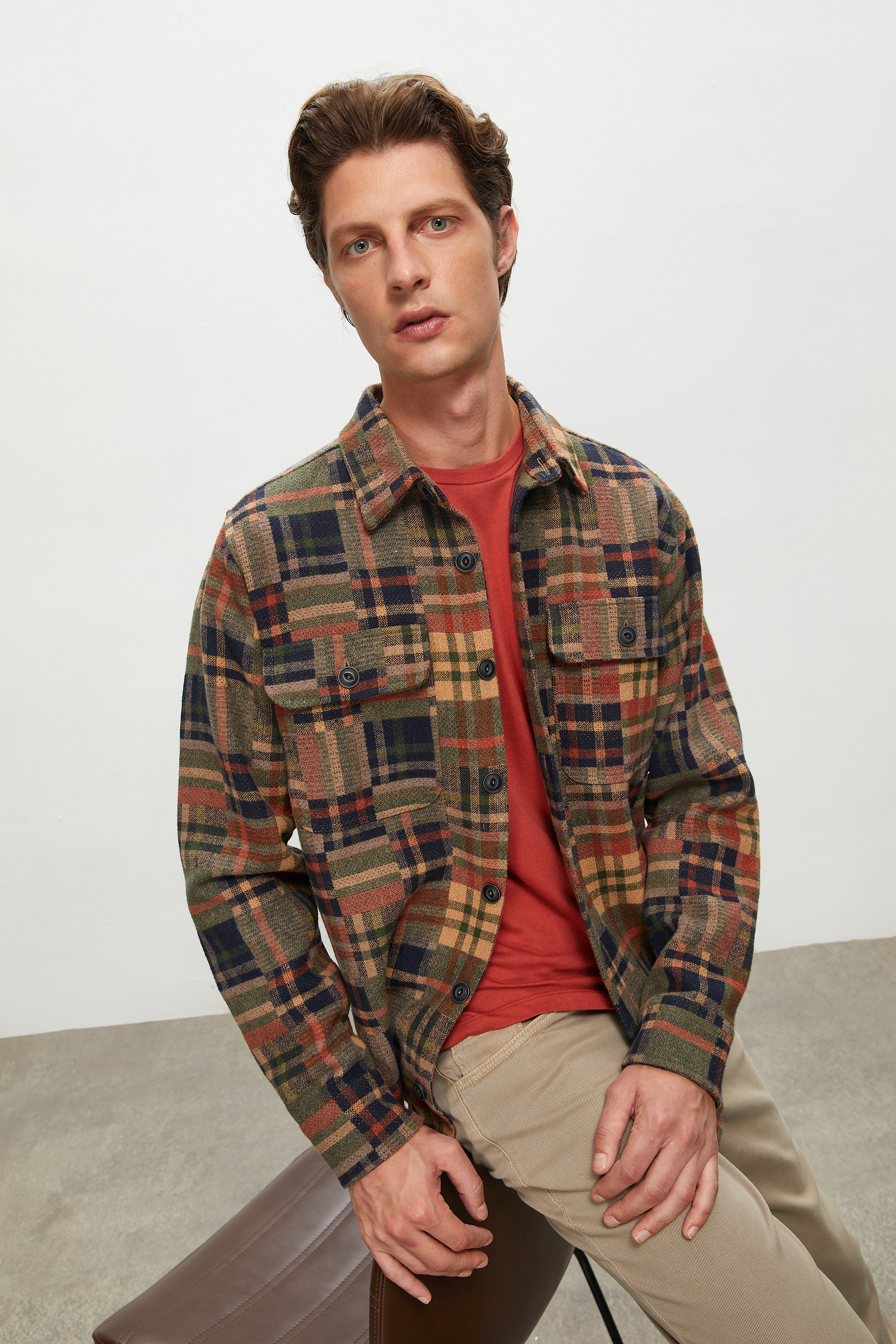 YÜN KARIŞIMLI EKOSELİ CEKET