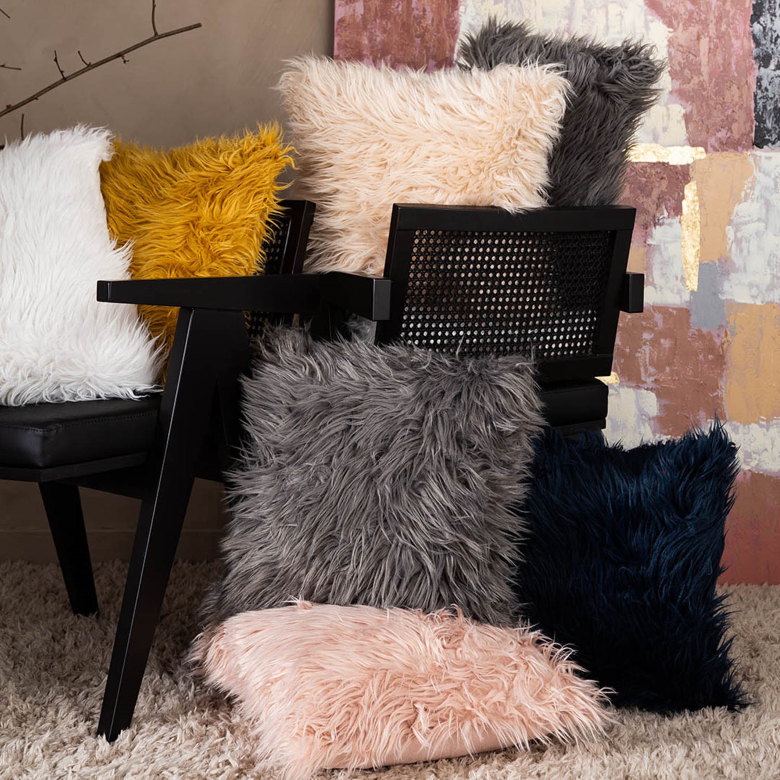 BONITA GRİ PELÜŞ KIRLENT 45X45 CM