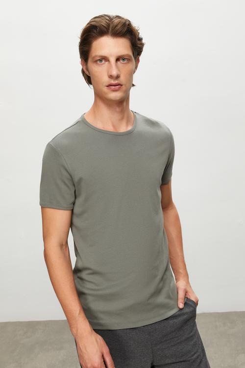  BİSİKLET YAKA KISA KOLLU T-SHIRT