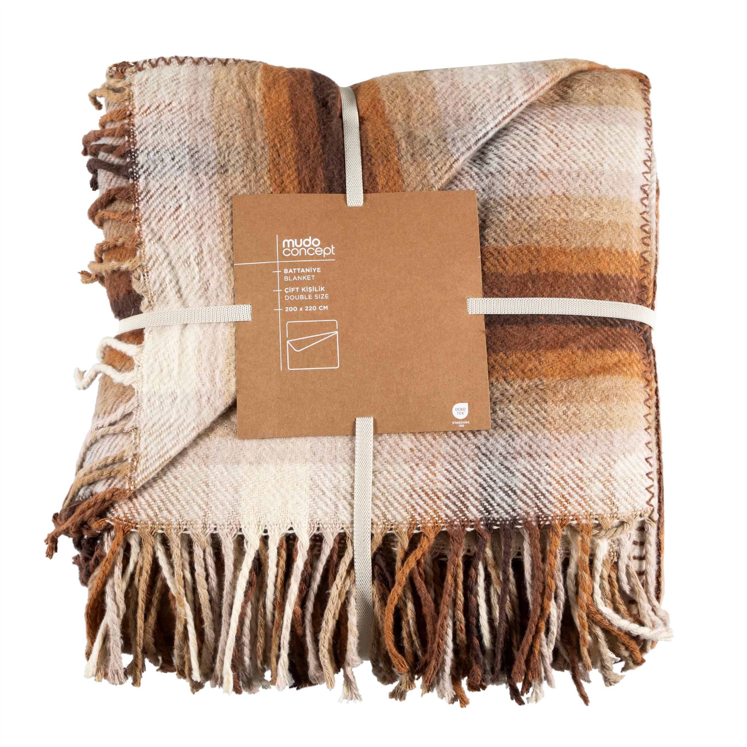 ZUAN DÜZ SCOTCH BATTANİYE KAHVERENGİ 200X220