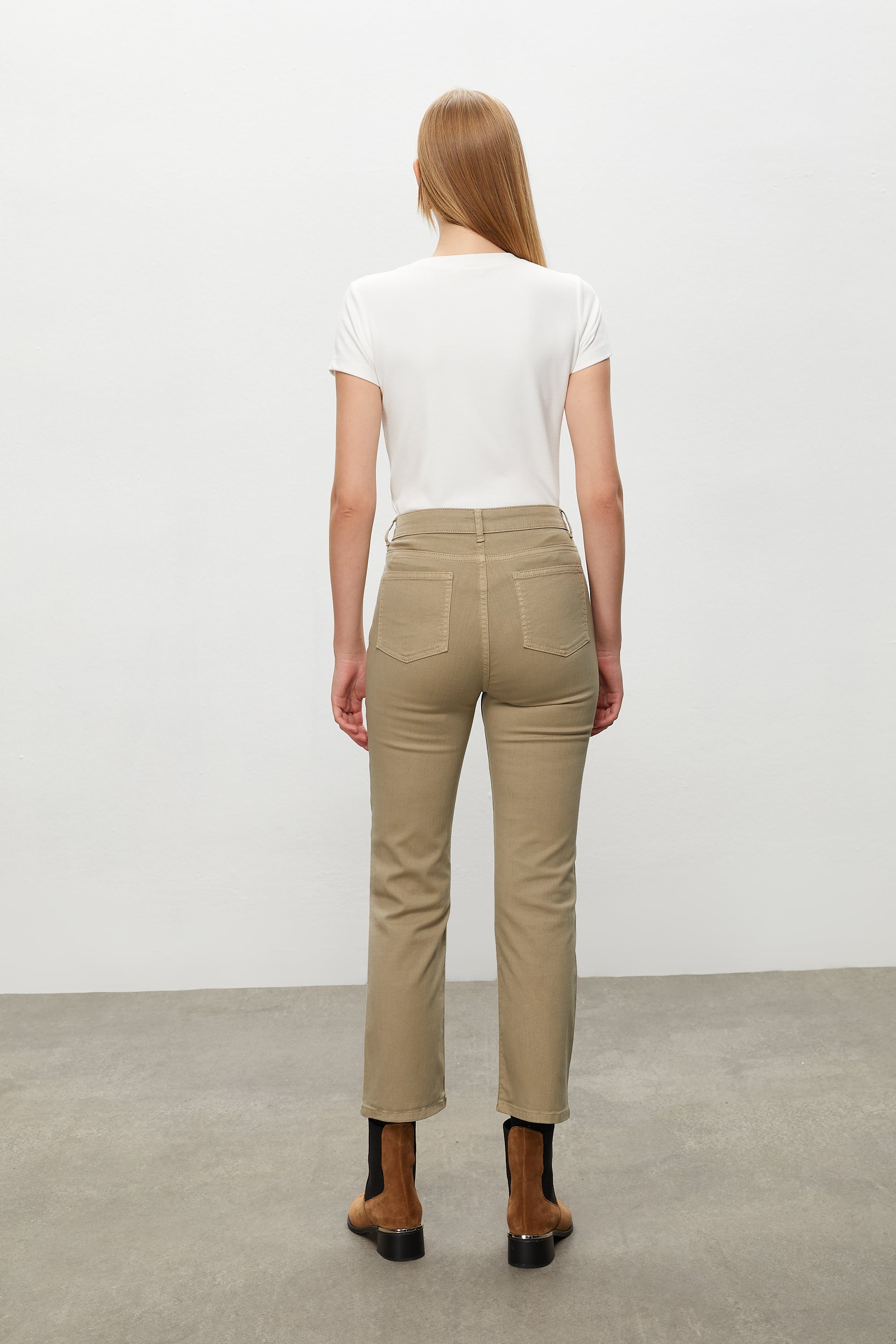 CROP FLARE FIT JEAN PANTOLON