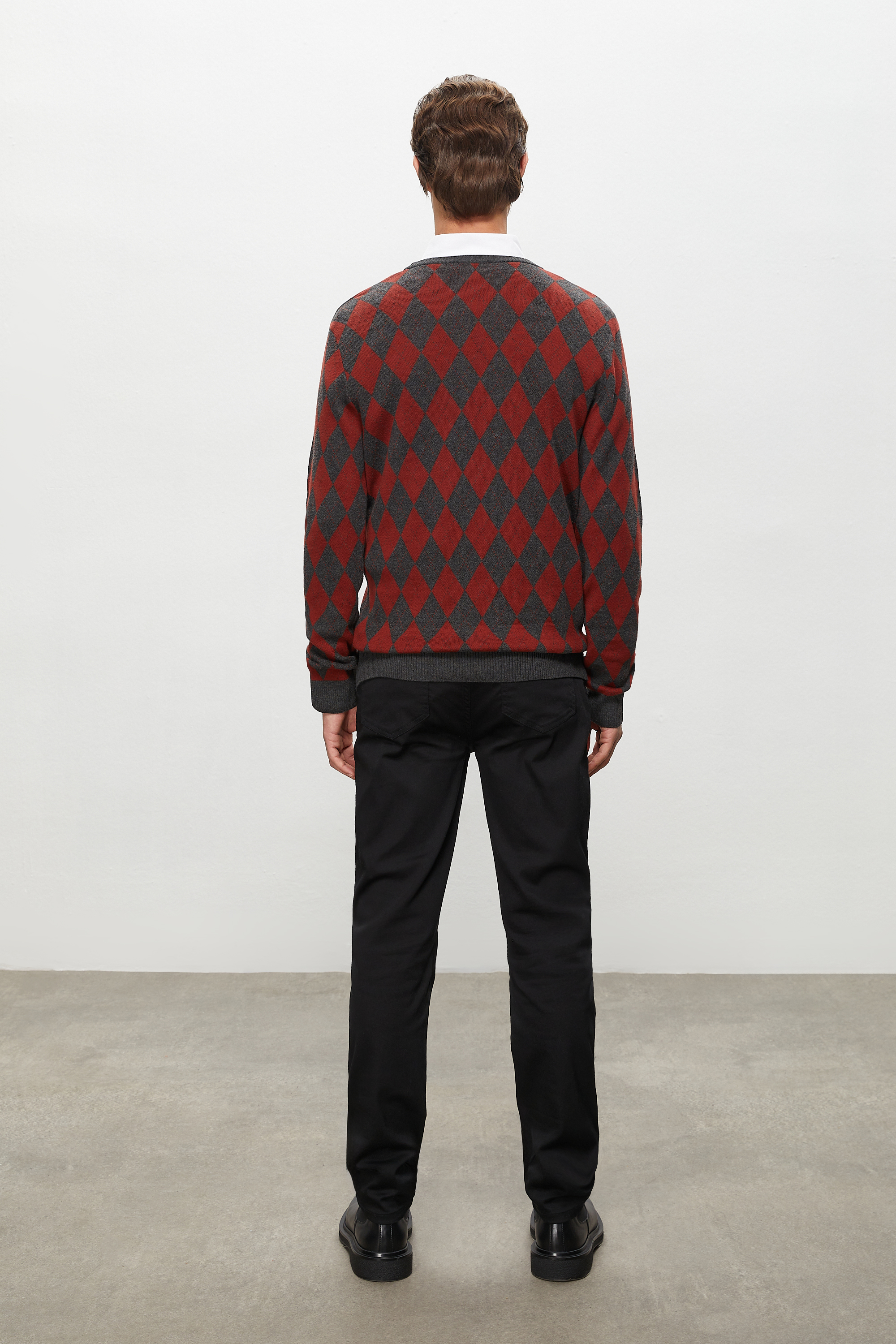 BAKLAVA DESENLİ TRİKO KAZAK