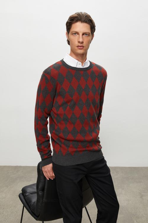  BAKLAVA DESENLİ TRİKO KAZAK