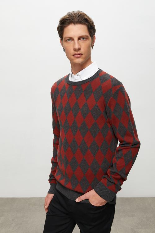  BAKLAVA DESENLİ TRİKO KAZAK