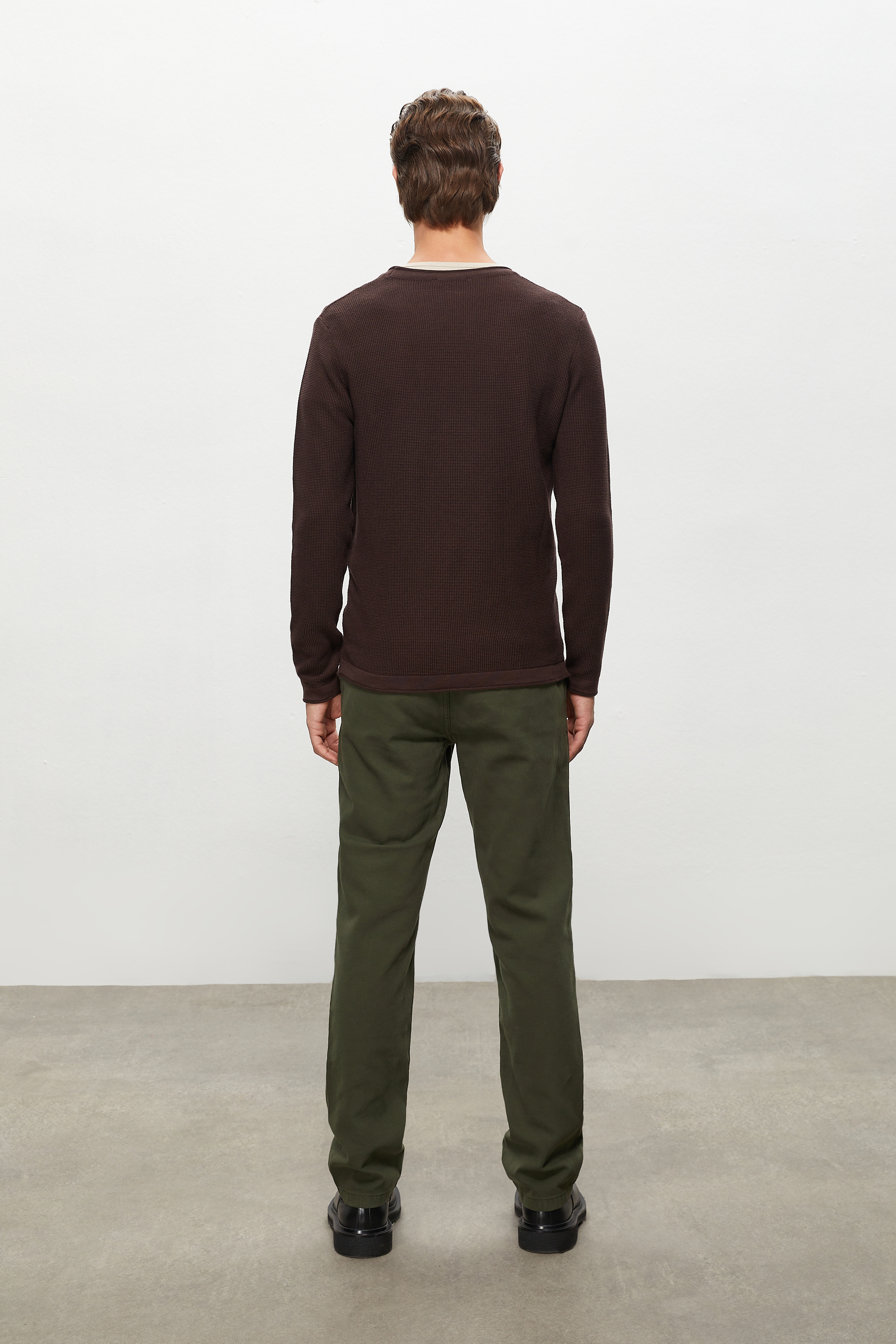 PAMUKLU BİSİKLET YAKA TRİKO KAZAK