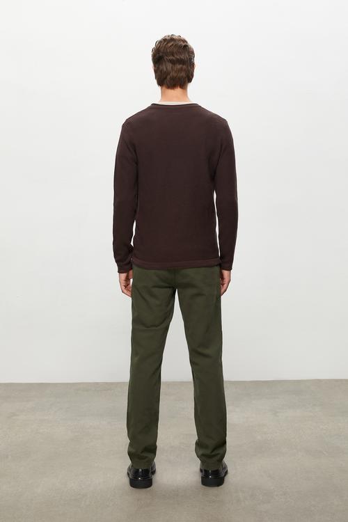  PAMUKLU BİSİKLET YAKA TRİKO KAZAK