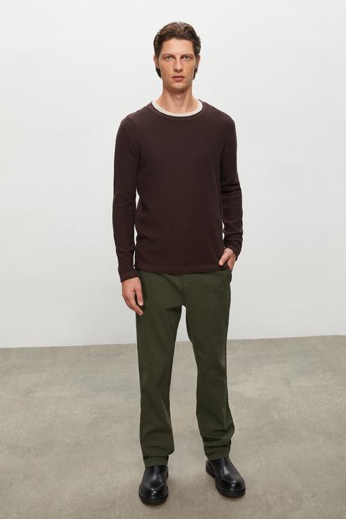  PAMUKLU BİSİKLET YAKA TRİKO KAZAK