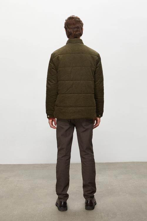  KADİFE DOKULU DİK YAKA ŞİŞME MONT