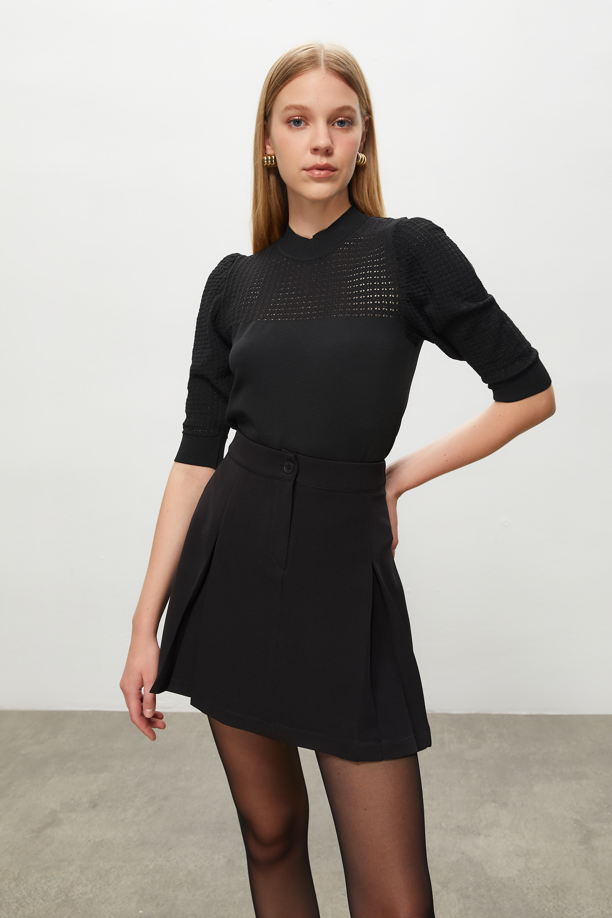 PİLELİ MİNİ ETEK