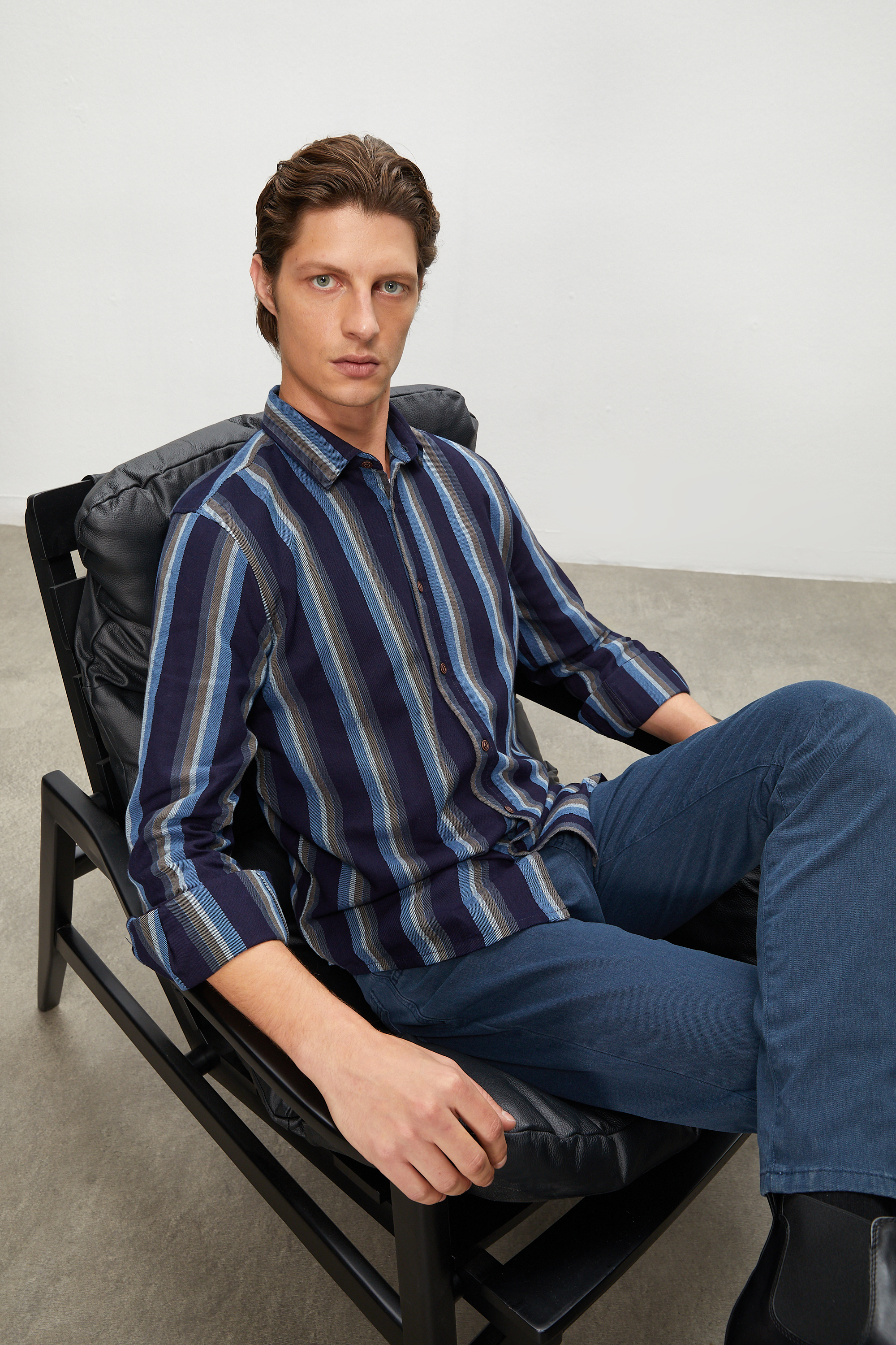 ÇİZGİLİ REGULAR FIT GÖMLEK