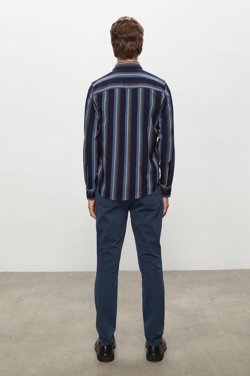  ÇİZGİLİ REGULAR FIT GÖMLEK