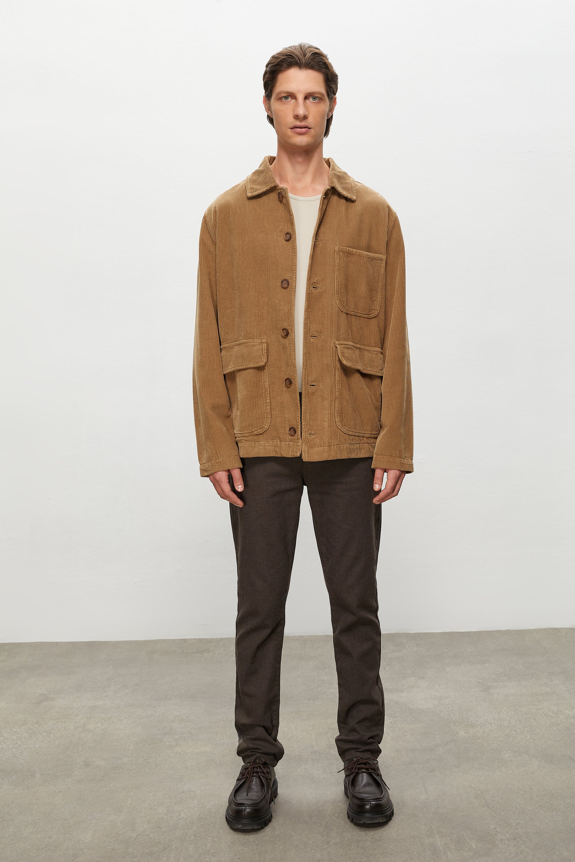 KADİFE DOKULU CASUAL CEKET