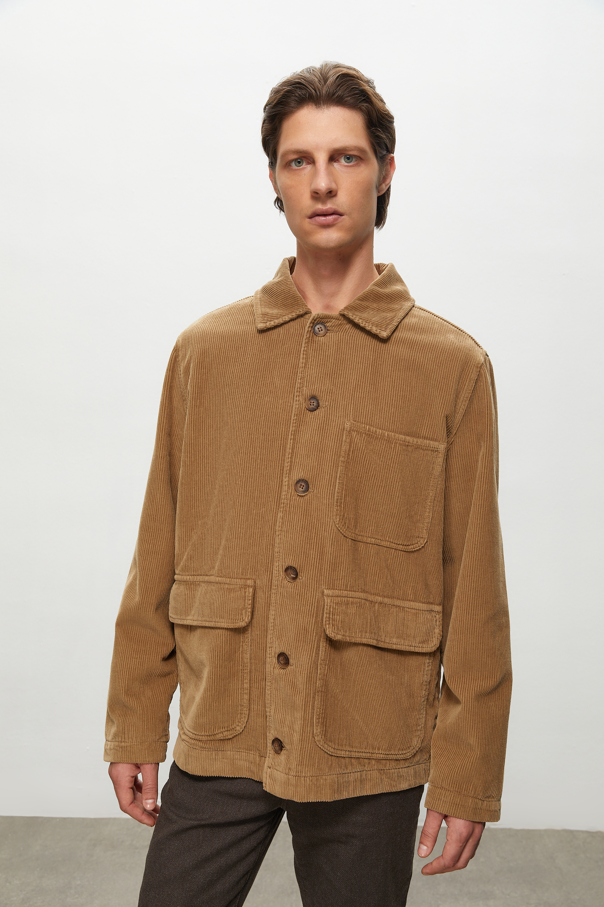 KADİFE DOKULU CASUAL CEKET