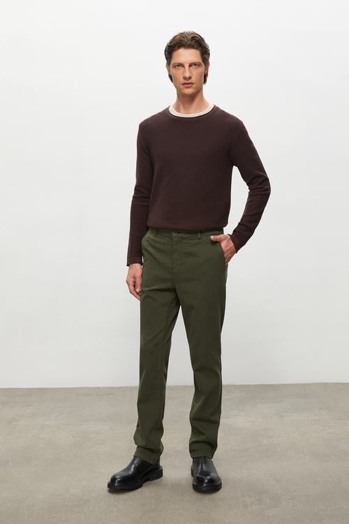  DOKULU SLIM FIT CHINO PANTOLON