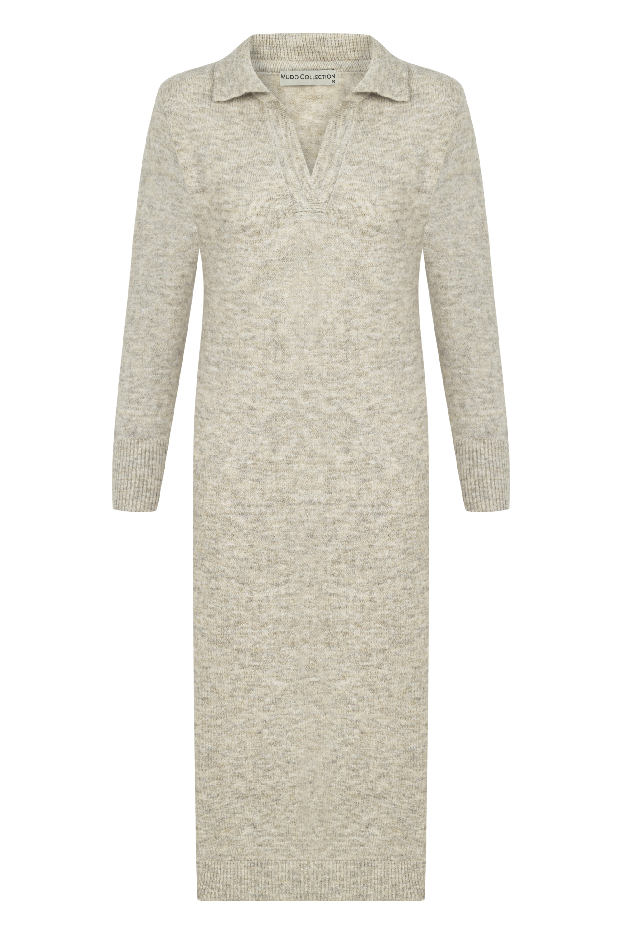 POLO YAKA MİDİ TRİKO ELBİSE