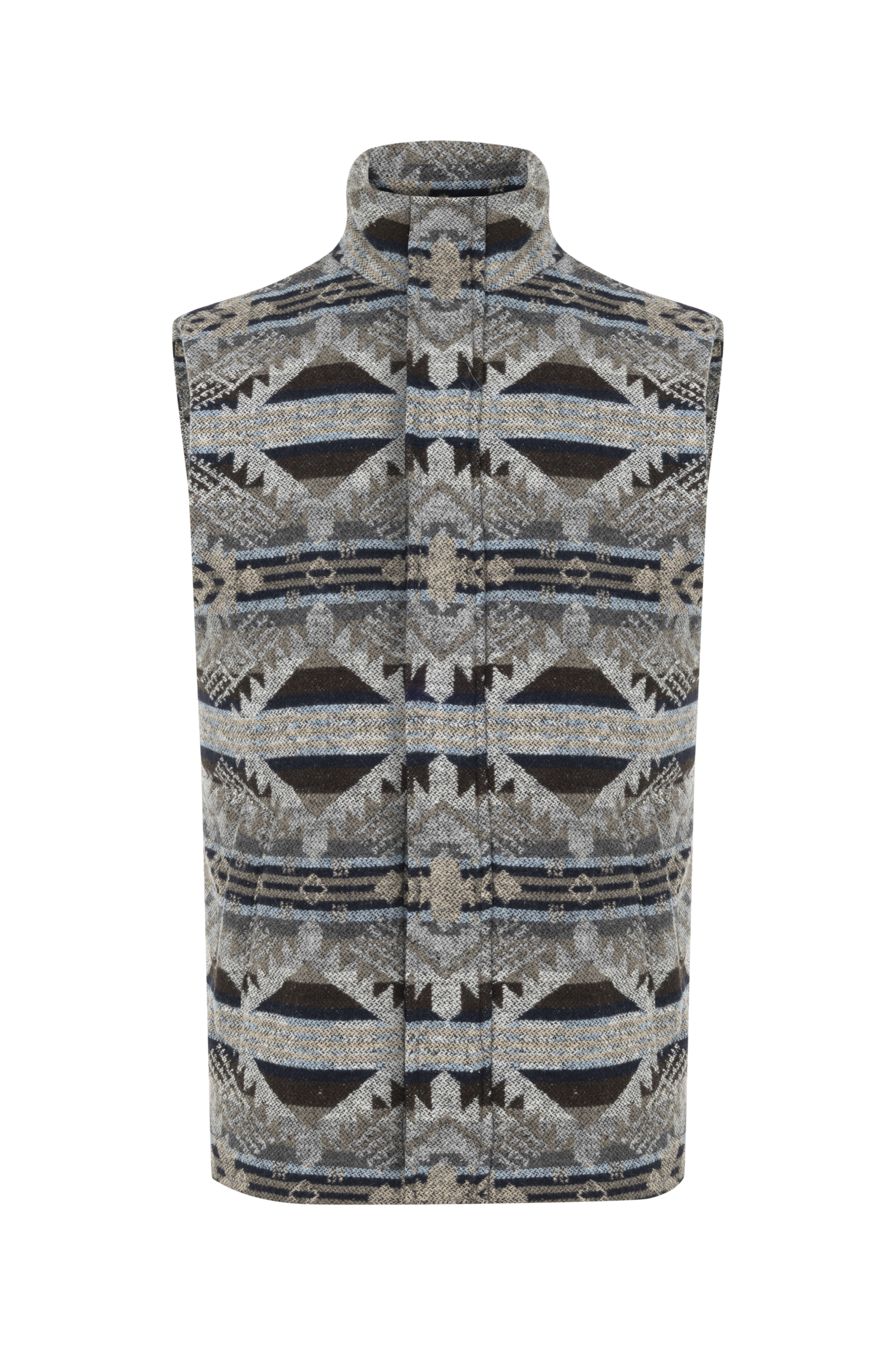 DİK YAKA JAKARLI ETNİK YELEK