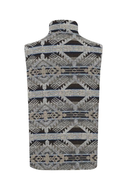  DİK YAKA JAKARLI ETNİK YELEK