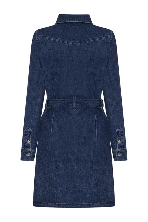  JEAN MİNİ GÖMLEK ELBİSE