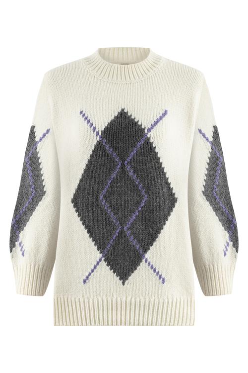  BAKLAVA JAKARLI TRİKO KAZAK