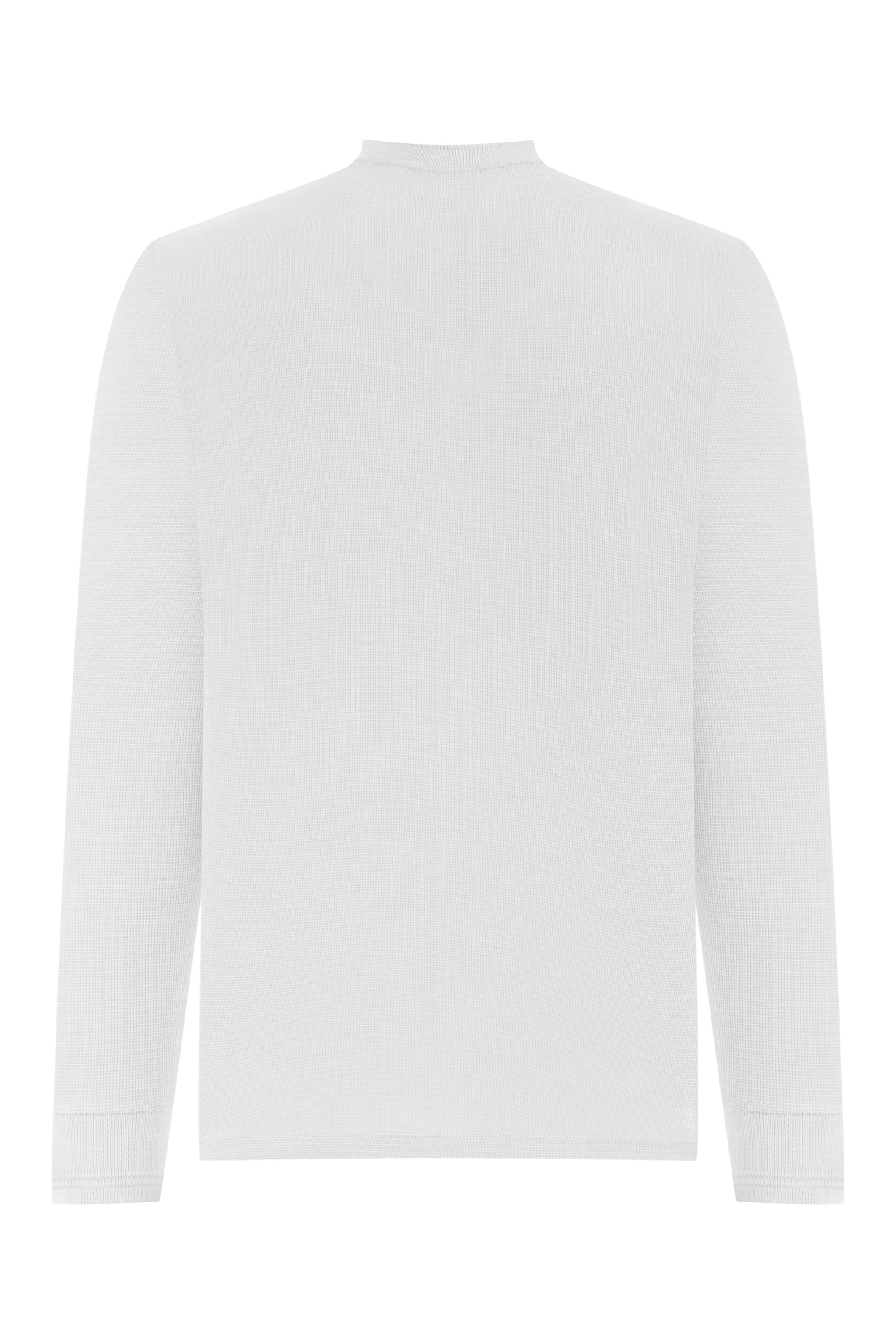 DÜĞMELİ UZUN KOLLU T-SHIRT