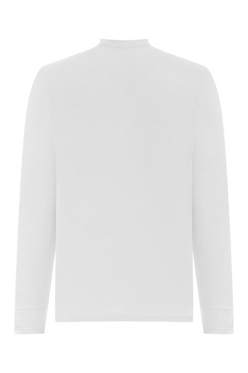  DÜĞMELİ UZUN KOLLU T-SHIRT