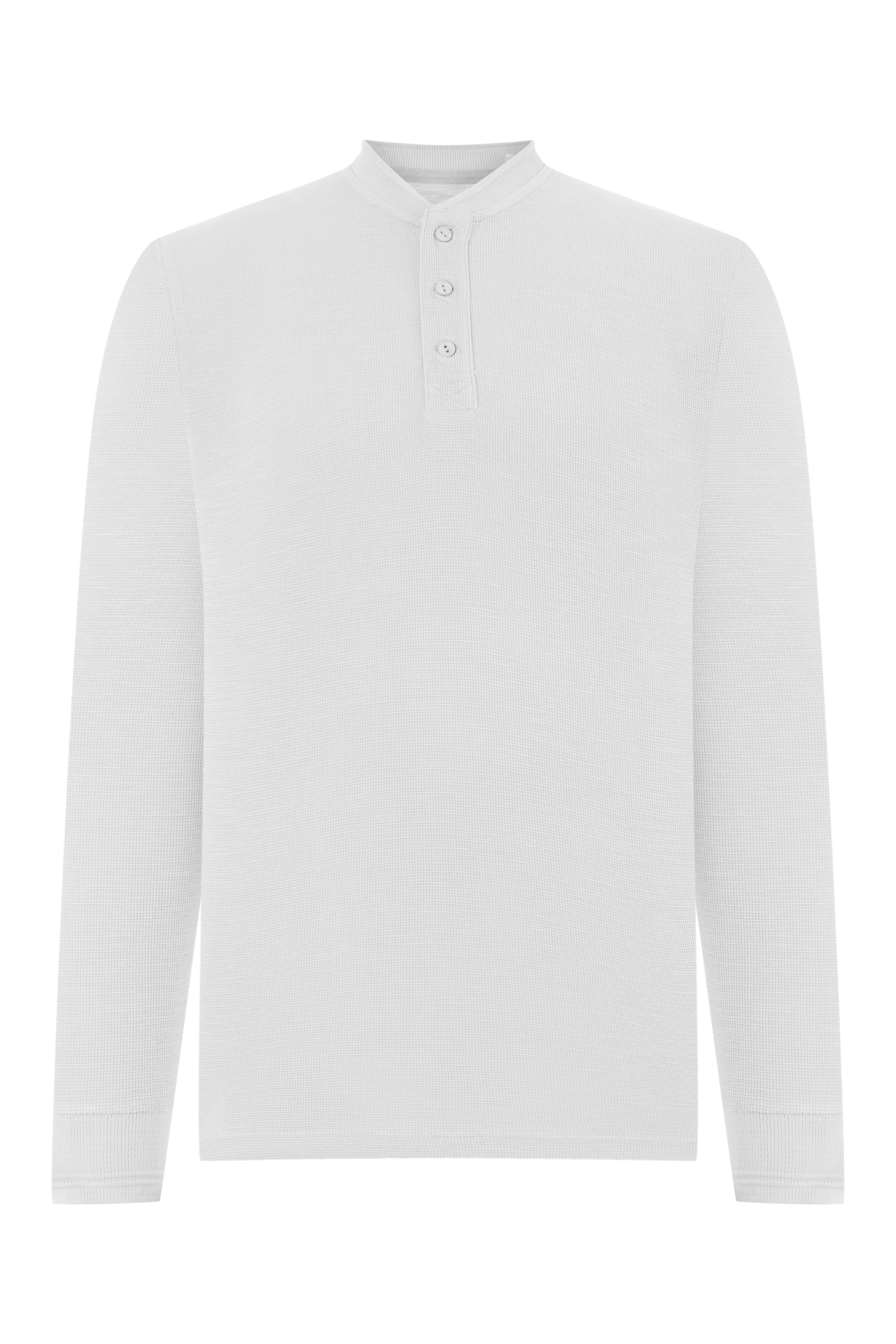 DÜĞMELİ UZUN KOLLU T-SHIRT