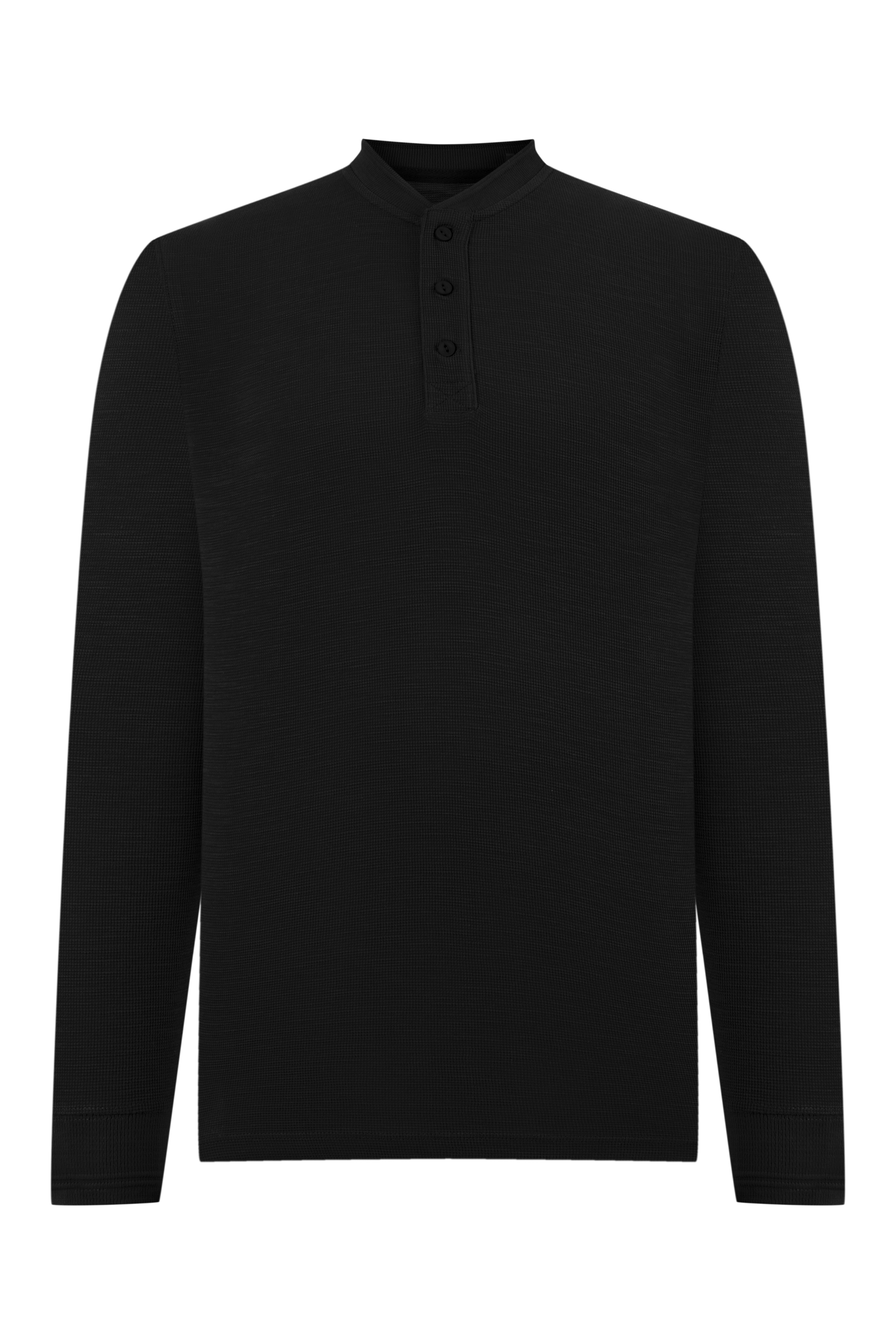 DÜĞMELİ UZUN KOLLU T-SHIRT