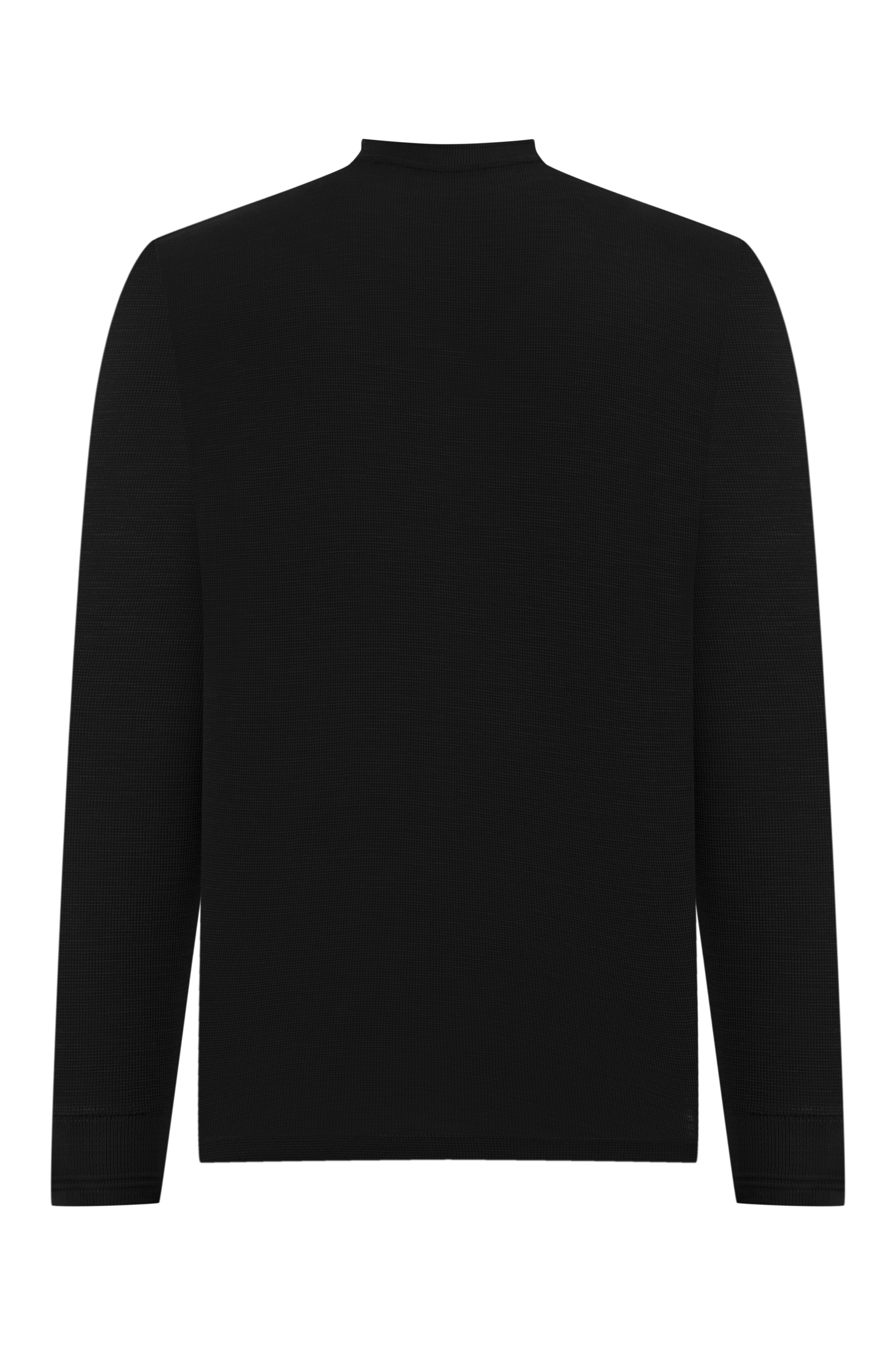 DÜĞMELİ UZUN KOLLU T-SHIRT